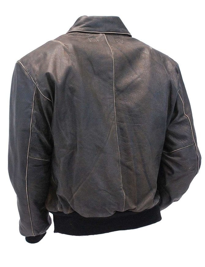 Jamin Leather® Vintage Brown Leather A2 Bomber Jacket #MA2DN