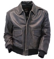 Vintage Brown Leather A2 Bomber Jacket #MA2DN - Jamin Leather®