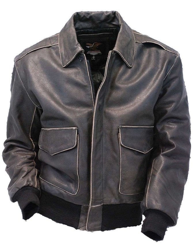 Jamin Leather Vintage Brown Leather A2 Bomber Jacket #MA2DN