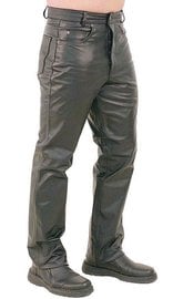 Heavy Buffalo Women's Motorcycle Leather Pants #LP375K - Jamin
