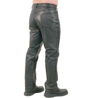 Jamin Leather® Button Fly Leather Pants for Men #MP1140BT