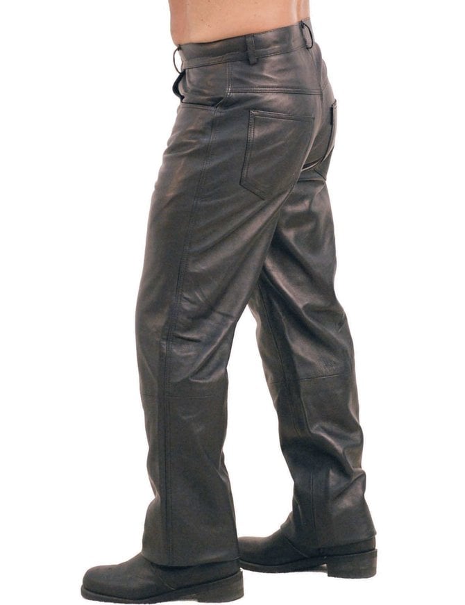 Jamin Leather 5 Pocket Lambskin Leather Pants for Men #MP591L