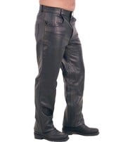 Jamin Leather 5 Pocket Lambskin Leather Pants for Men #MP591L