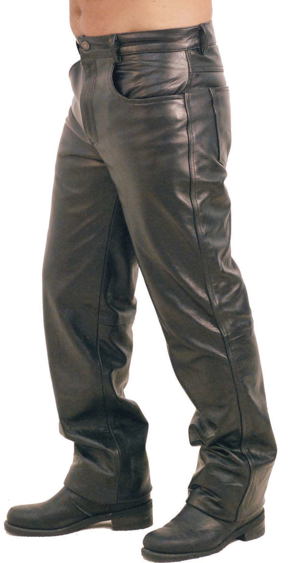 Harley Davidson Leather Pants Size 14 Black Leather Pants L Large 