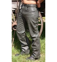 Jamin Leather® Cobblestone Gray Leather Pants #MP753GY