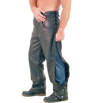 Jamin Leather® Side Lace Touring Motorcycle Overpants #MP8072ZL