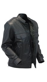 Daniel Smart Zip and Snap CCW Leather Shirt with Quick Access Pocket #MS7880ZGK