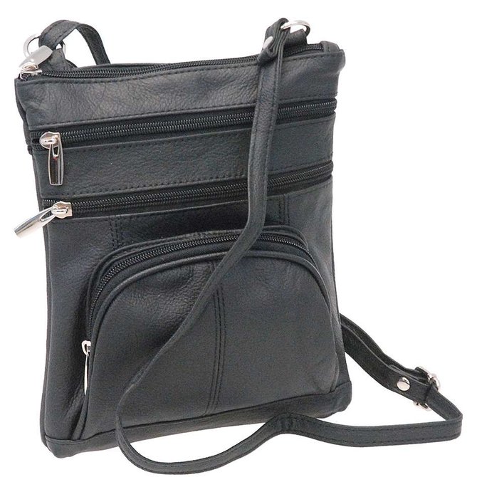 Extra Large Black Leather Purse w/Side Phone Pockets #P4180XK - Jamin  Leather®