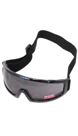 Foam Filled One Piece Lens Goggles w/Thick Black Frame #SG2413FFSD