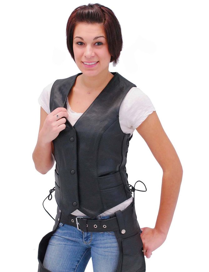 leather vest lace