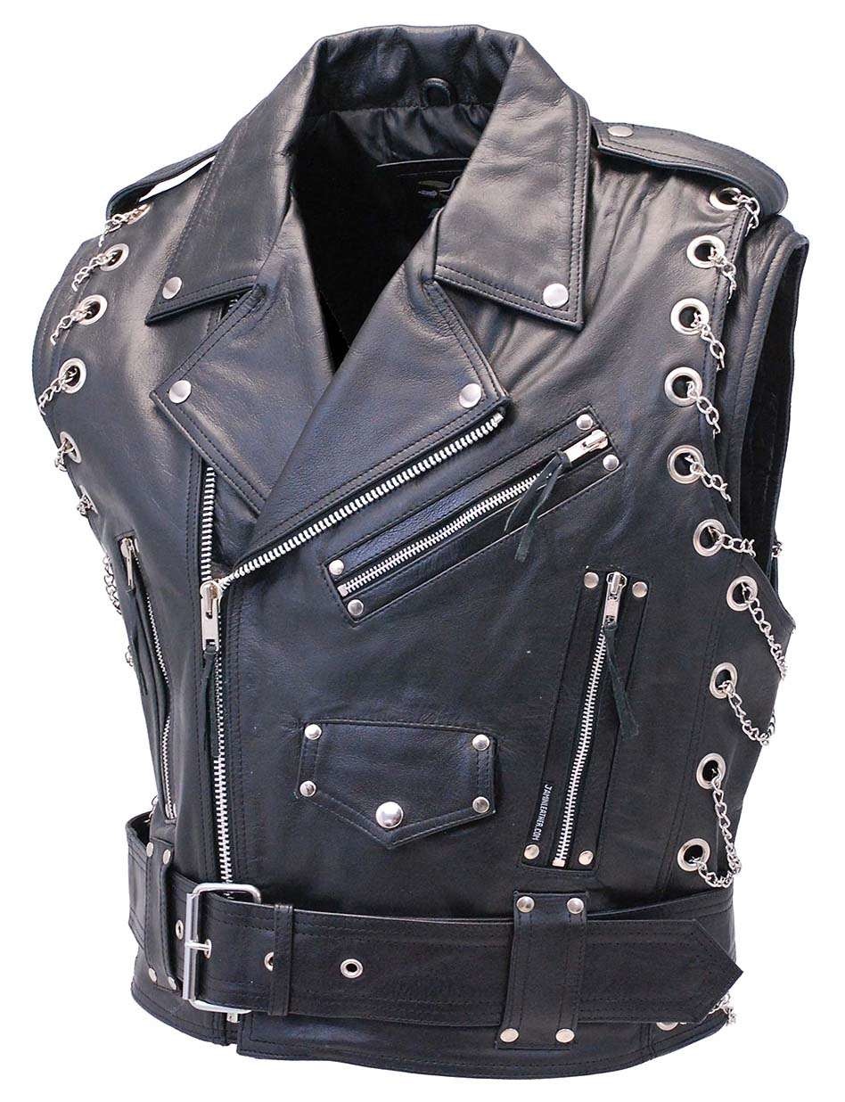 Leather vest