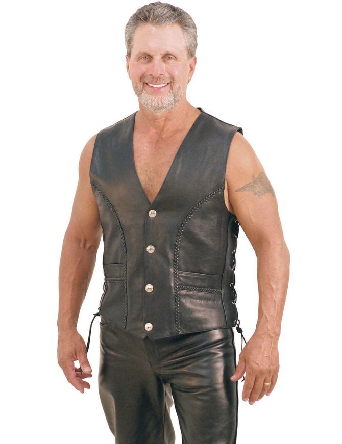 Jamin Leather Jamin' Premium Ultra Premium Leather Vest #VM319LB