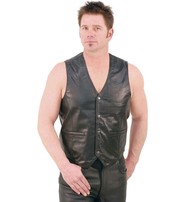 Jamin Leather Premium Lambskin Leather Business Vest #VM418K