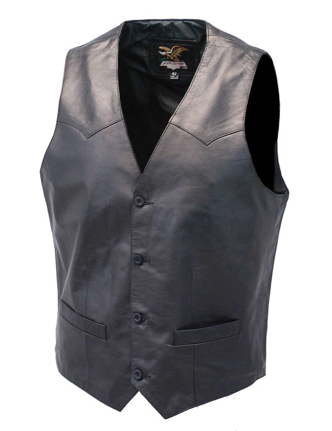 button down shirt with vest