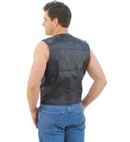 Deluxe Multi-Patch Leather Vest #VM42PP