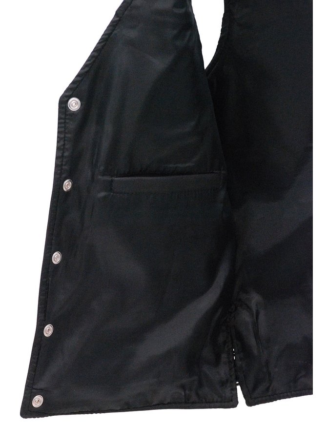 Premium Naked Leather Vest with Buffalo Nickel Snaps #VM6031NIK