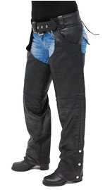 Unik Heavy Weight Naked Cowhide Leather Pocket Chaps #C7204NPK