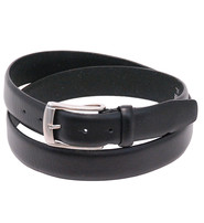 Jamin Leather 1.25" Wide Black Leather Dress Belt #BT044K
