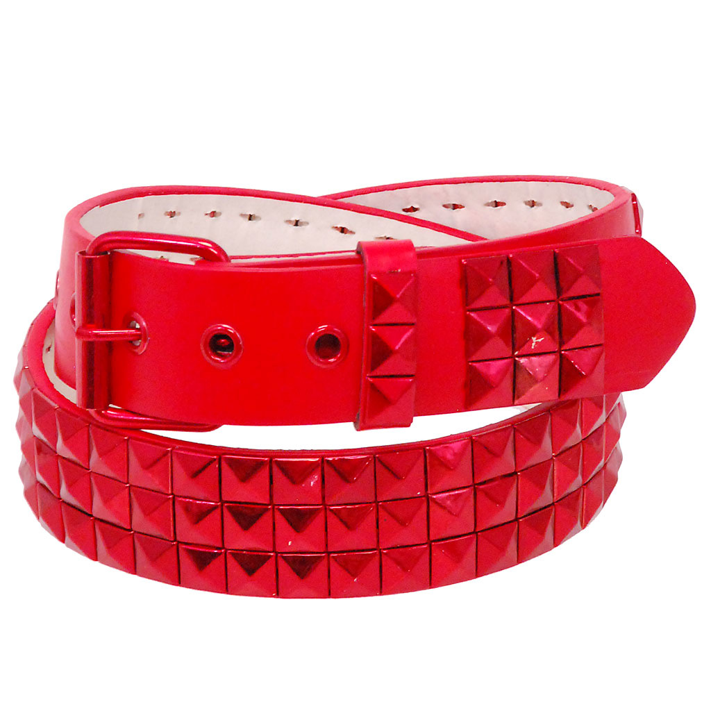 red leather belt