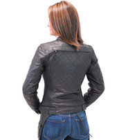 First MFG Form Fitting Women's Quilted Motorcycle Jacket #L1150QZK