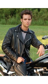 First MFG Men's Top Quality Ultra Premium Leather Concealed Pockets Motorcycle Jacket #M208GZK