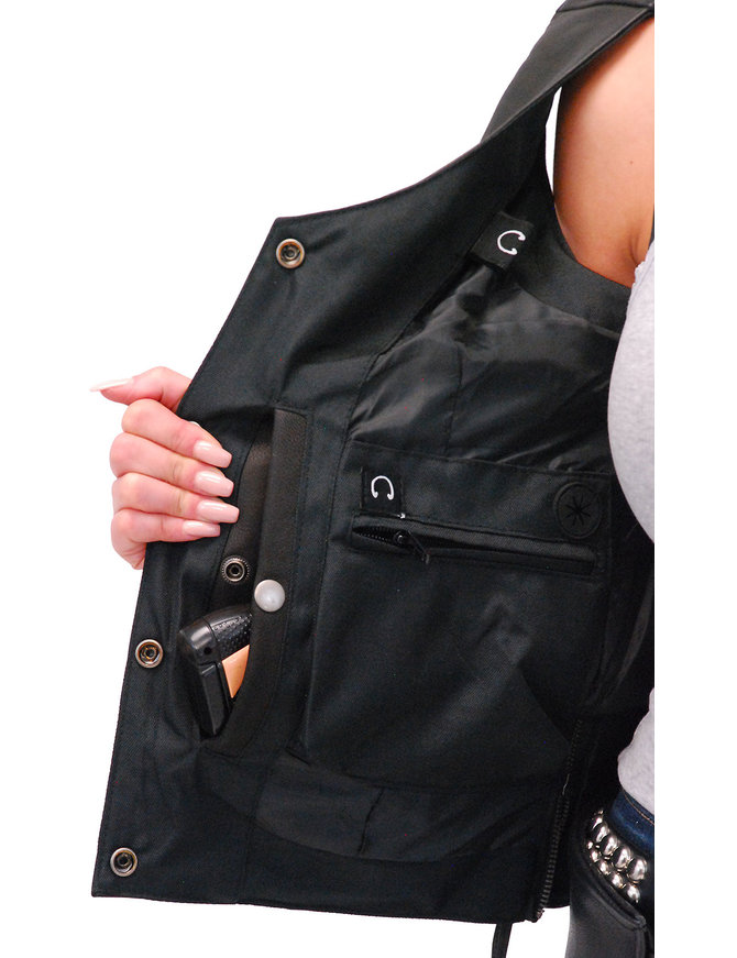 leather vest back