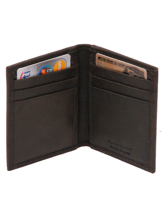 Vintage Black Leather Magnetic Money Clip Wallet #W543700K - Jamin Leather®