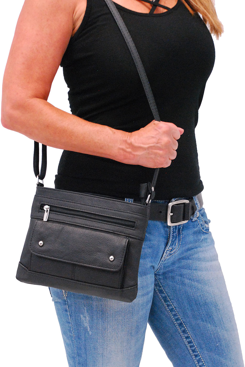 Medium Size Leather Handbag | semashow.com