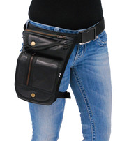 Oversized Zipper Concealed Pocket Thigh Bag w/Holster #TB9799GK