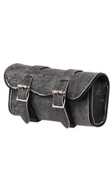 Vintage Gray Double Buckle Motorcycle Tool Bag #TP9658DGY