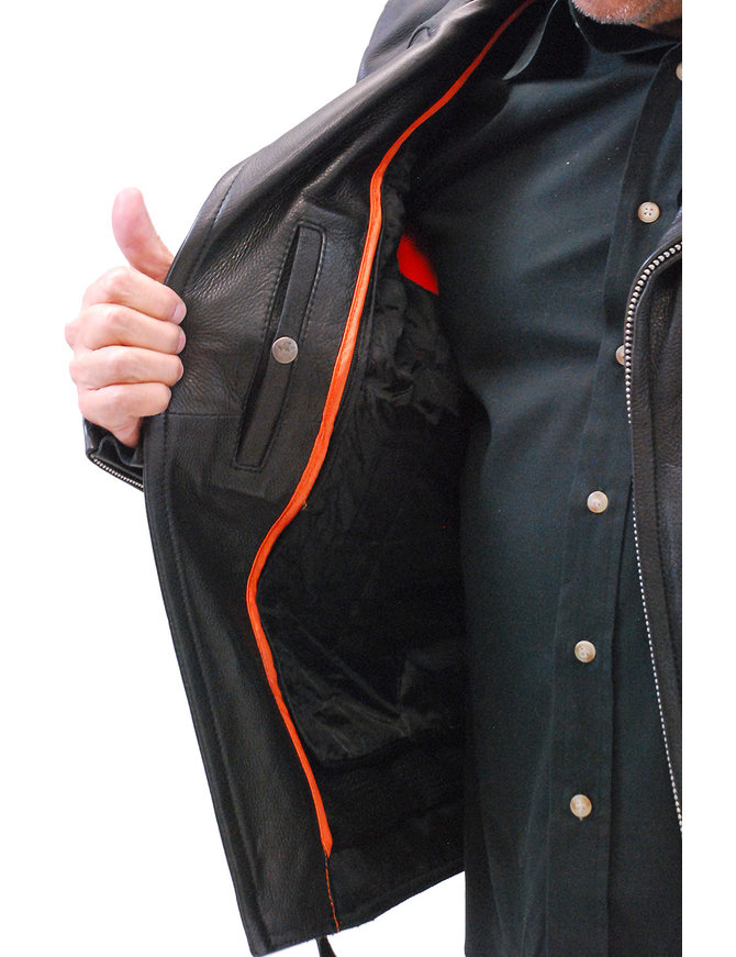 Men's Utility Leather Coat