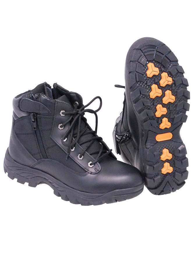 black lace up riding boots