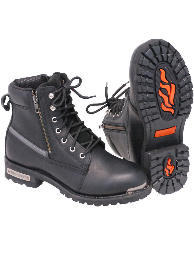 zip biker boots