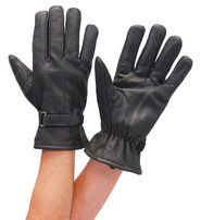 First MFG Women's Soft Leather Driving Gloves w/Wrist Strap #G1280K