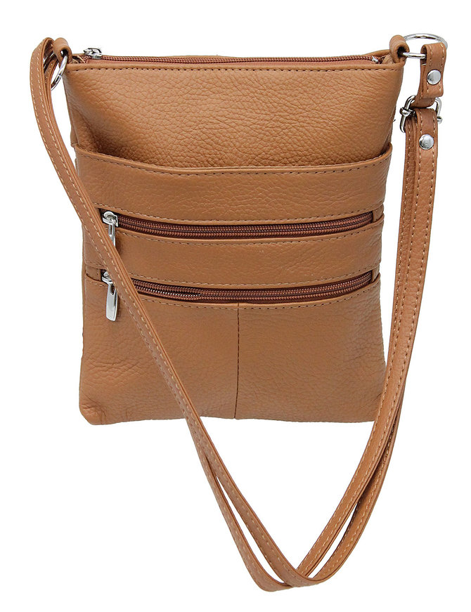 large tan cross body bag