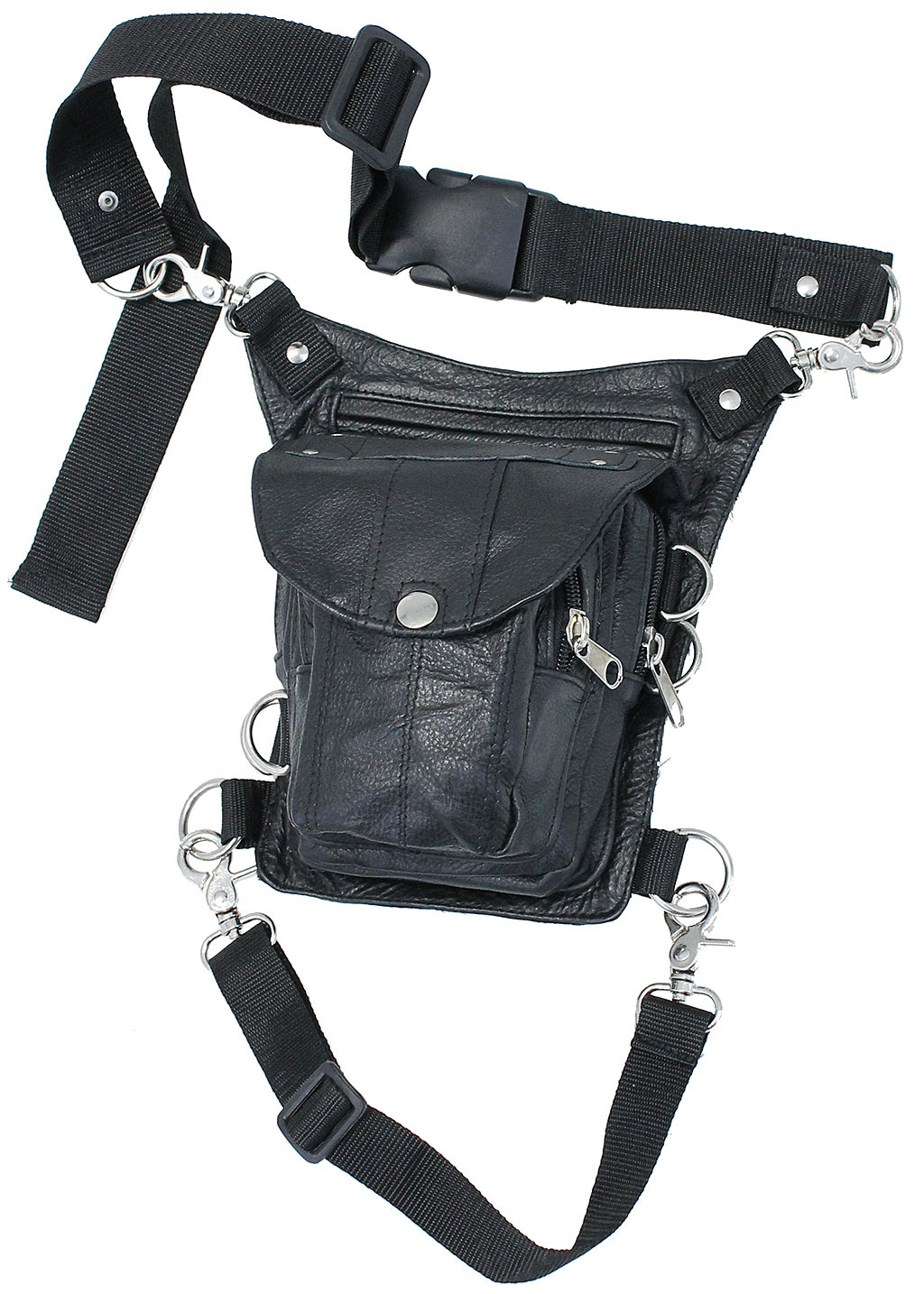 Motorcycle Thigh Bag Waist Pack for Motorcycle, Lightweight, Detachable Leg  Straps Waterproof PU Material Zipper Grey - Walmart.com
