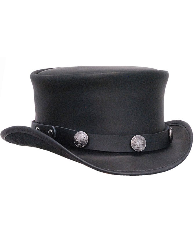 leather top hat