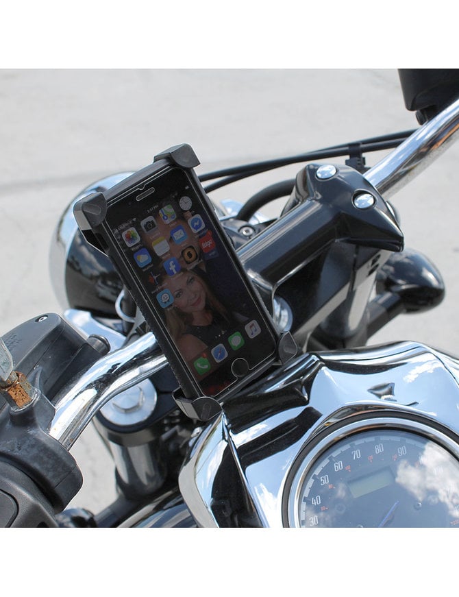 Large Motorcycle Cell Phone Mount #AC0366CELL - Jamin Leather®