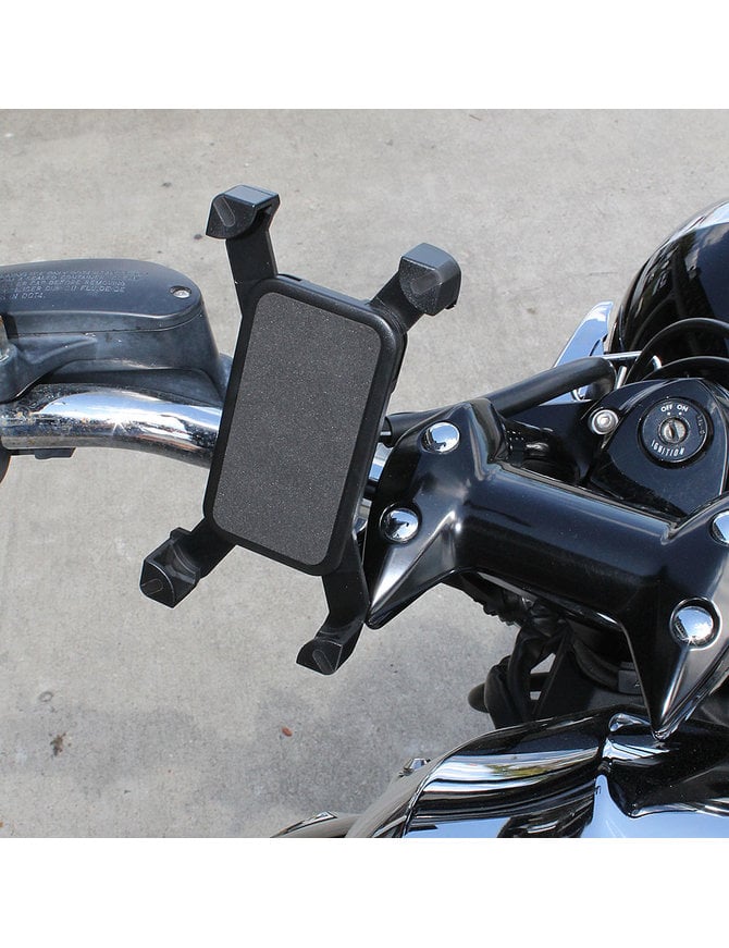 Jamin Leather Large Motorcycle Cell Phone Mount #AC0366CELL