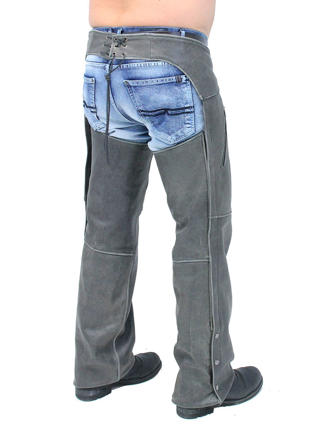 Black, 5X-Large Milwaukee Womens Basic Chaps with Deep Pockets