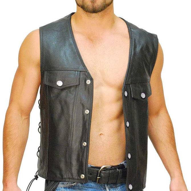 Big & Tall Leather Motorcycle Jacket #M727ZT - Jamin Leather™