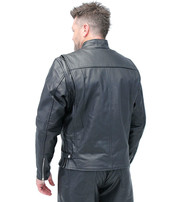 Jamin Leather® Rebel Rider Cafe Racer Leather Motorcycle Jacket #M11025