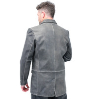 Jamin Leather® Vintage Brown Leather Blazer #MA161DN