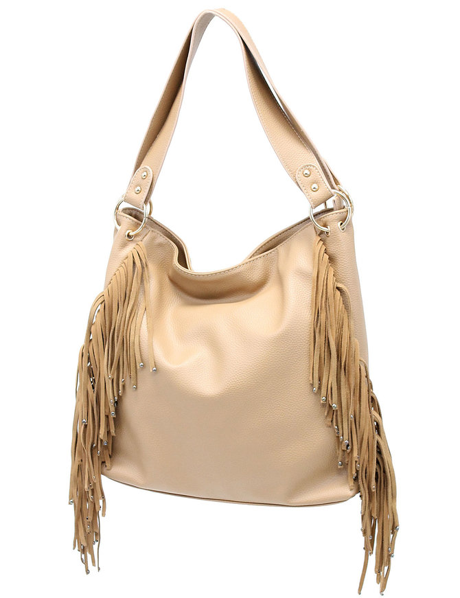 large fringe purse