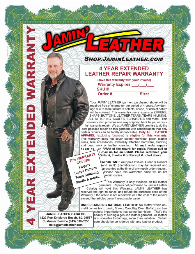 Extended Leather Repair Warranty #WARRANTY