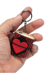 Tiny Heart Key Chain Diary #KC242598HRT