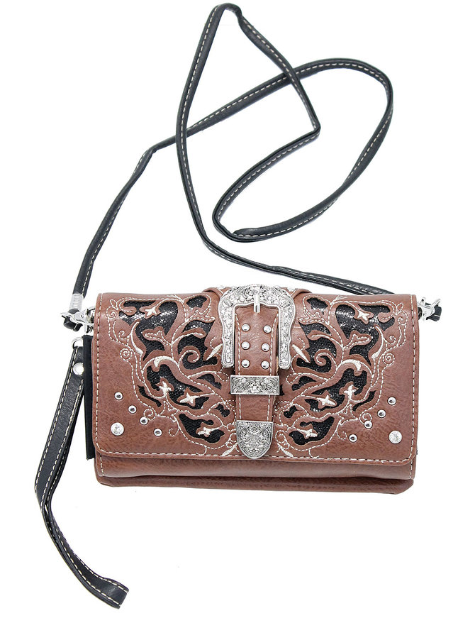 Western Buckle Clutch Wallet with Strap WL2060189WB Jamin Leather®