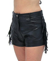 Fringe Leather Shorts #SH3102FK (L-2X)