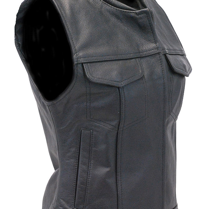 Side Lace Leather Vest - Special #VM401LSP - Jamin Leather®