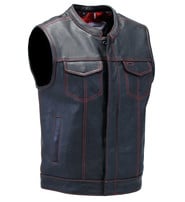 First MFG Red Stitch Flag Lined Ultra Premium Club Vest #VM684FLAGR